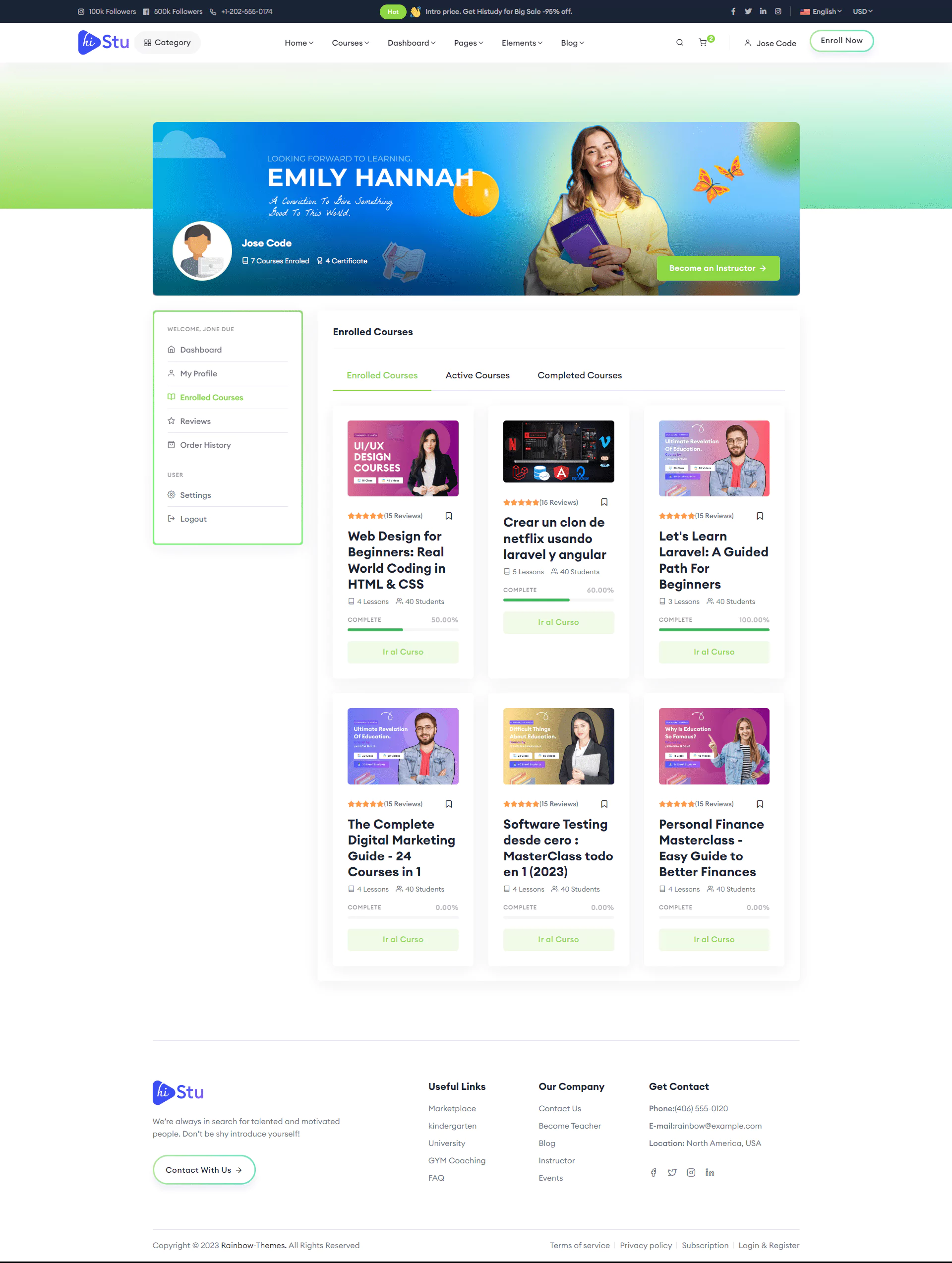 Perfil de un estudiante